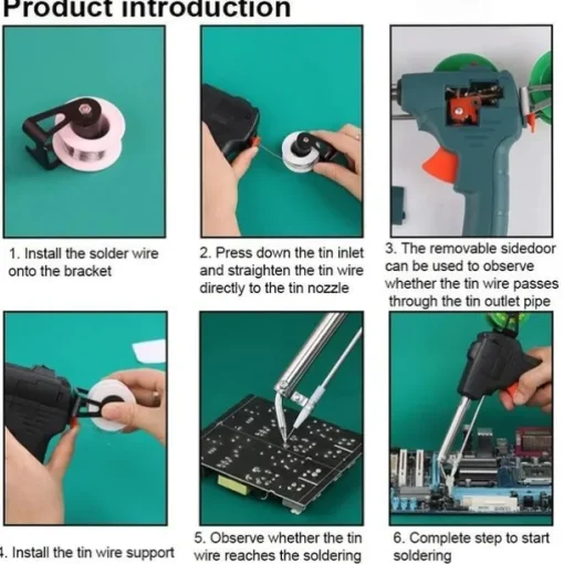 60W Automatic Soldering Gun Kit - Perfect for Electronics Projects
