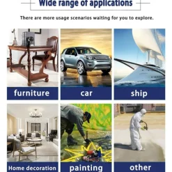 800W Cordless Paint Sprayer with 5 Nozzles, Two Batteries for House Paint, Furniture, Home Interior Decor, Cars, Cabinets, Fences, Walls, Cabinets and More, High Power Spray Gun