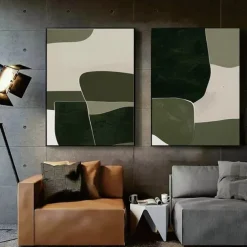 Wabi sabi Wall Art painting handmade Set of 2 Beige Abstract Painting Wall Art Beige Black Abstract Minimalist Painting hand painted Black Minimalist Wall Art Large Beige Texture Painting Wall Decor