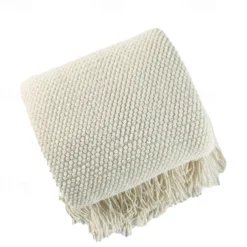 Waffle Weave Blanket Soft and Textured Design for Ultimate Comfort Lightweight and Breathable Perfect for All-Season Use Adds a Minimalist and Stylish Touch to Your Home Durable and Easy to Maintain