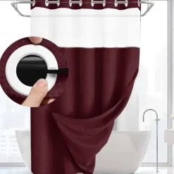 Waffle Weave Shower Curtain 180cm*180cm(70