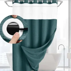 Waffle Weave Shower Curtain 180cm*180cm(70