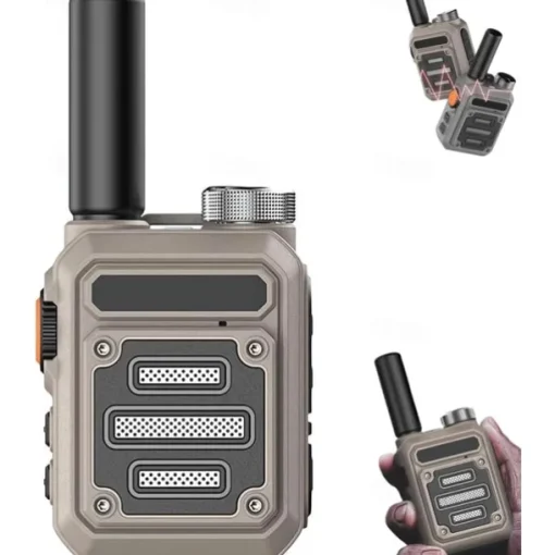 Walkie-Talkies Waterproof & Shock Resistant , Rechargeable Long Range, Mini Instant 2 Way Radios