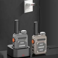 Walkie-Talkies Waterproof & Shock Resistant , Rechargeable Long Range, Mini Instant 2 Way Radios