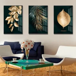 Wall Art Canvas Prints Painting Artwork Picture Floral Botanical Gold Home Decoration Dcor Rolled Canvas No Frame Unframed Unstretched