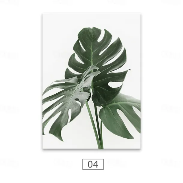 Wall Art Canvas Prints Painting Artwork Picture Green Plant Floral Home Decoration Decor Rolled Canvas No Frame Unframed Unstretched