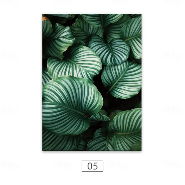 Wall Art Canvas Prints Painting Artwork Picture Green Plant Floral Home Decoration Decor Rolled Canvas No Frame Unframed Unstretched