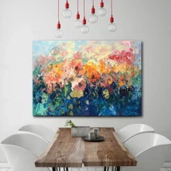 Wall Art Canvas Prints Painting Artwork Picture Abstract Knife PaintingFlower Landscape Home Decoration Decor Rolled Canvas No Frame Unframed Unstretched
