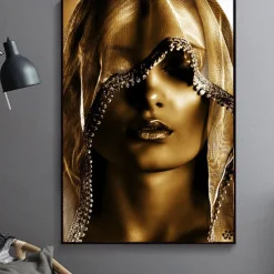 Wall Art Canvas Prints People Woman Home Decoration Decor Rolled Canvas No Frame Unframed Unstretched