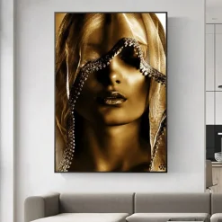 Wall Art Canvas Prints People Woman Home Decoration Decor Rolled Canvas No Frame Unframed Unstretched