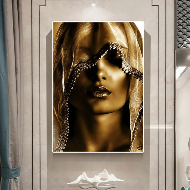 Wall Art Canvas Prints People Woman Home Decoration Decor Rolled Canvas No Frame Unframed Unstretched