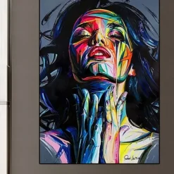 Wall Art Canvas Prints Posters Painting Artwork Picture Portrait Beauty Woman Face Home Decoration Décor Rolled Canvas No Frame Unframed Unstretched