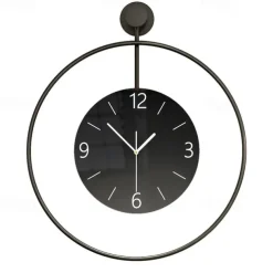 Wall Clock Modern Silent Wall Clock Decor Modern Wall Clock Non-Ticking Wall Clock Metal Decorative for Kitchen Home Office Living Room Bedroom Decor Clock 50 60 cm