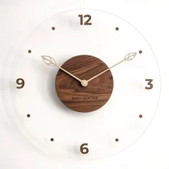 Wall Clock Non Ticking Bedroom Clock 30 35 40 cm Digital Wall Mounted Kitchen Clocks Wall Hanging Clock Wall Silent Clock Minimalistic Decor Stylish Clock Battery Wood Acrylic