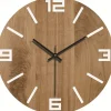 Wall Clock Simple Modern Design Wooden Clocks for Bedroom Wood Wall Watch Home Decor Silent Digital Large Wall Clock Kitchen Solid Wood Wall Clock Mute Clock Living Room Home Office Quartz 30 cm