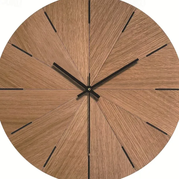 Wall Clock Simple Modern Design Wooden Clocks for Bedroom Wood Wall Watch Home Decor Silent Digital Large Wall Clock Kitchen Solid Wood Wall Clock Mute Clock Living Room Home Office Quartz 30 cm