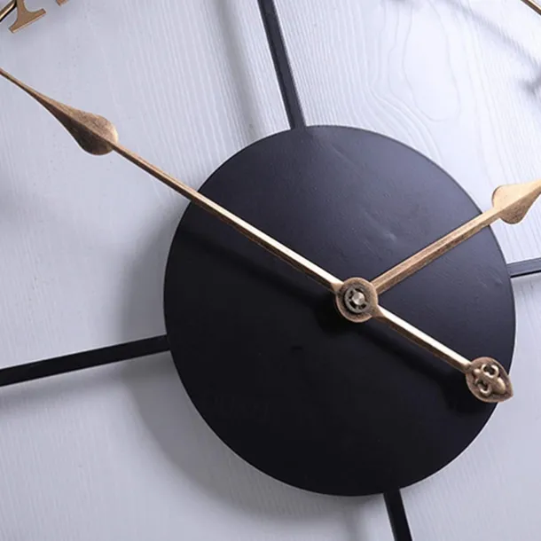 Wall Clocks Creativity Metal Clock Rome Decor Clocks Wrought Iron Round Art Wall Clock Large Wall Clock for Restaurants and Cafes Metal Wall Clock 60cm