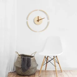 Wall Clocks Wall Large Wall Clocks Suspension Wall Clock Simple Wooden Hanging Clock Creative Silent Clock Decor Wall Decorative Home Decor 14 Inch