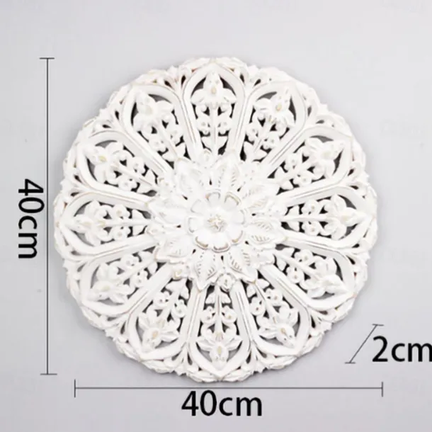 Wall Decoration Wall Hanging European Retro 3D Three-Dimensional Hanging Board Density Board Crafts Texture Relief Decorative Embossing