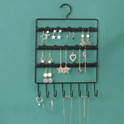 Wall Earring Jewelry Organizer Earring Organizer Hanging Holder Necklace Display Stand Rack Holder Rack Jewelry Hanger