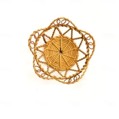 Wall Hanging Bohemian Gourd Grass Rattan Wall Decoration Round Ceiling Pendant Living Room Bedroom Study
