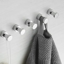 Wall Hooks for Coats,Brass Wall Mounted Bathroom Towel Hooks Robe Hooks 3PCS/5PCS(Golden)