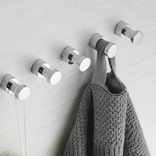 Wall Hooks for Coats,Brass Wall Mounted Bathroom Towel Hooks Robe Hooks 3PCS/5PCS(Golden)