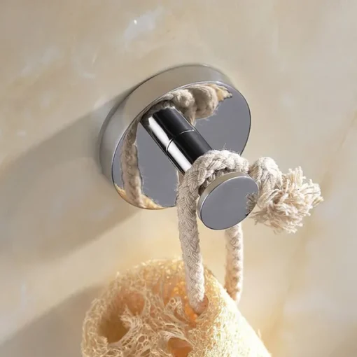 Wall Hooks for Coats,Chrome Stainless Steel Robe Hooks,Wall Mounted Coat Hooks For Bathroom,Bedroom,Kitchen