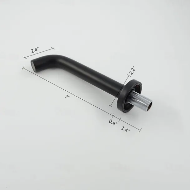 Wall Mounted Bathroom Sink Faucet,Bronze Retro Black Oil-rubbed Bronze One Hole Bath Taps