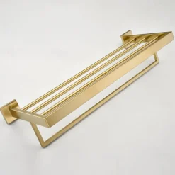 Wall Mounted Towel Bar Bathroom Towel Rail, SUS304 Stainless Steel 60cm Towel Rack Towel Holder, Modern Wall Mounted Clothes Holder Bathroom Towel Hanger