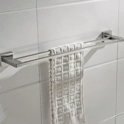 Wall Mounted Towel Bar Robe Hook Toilet Brush Holder New Design Creative Contemporary Modern Stainless Steel Low-carbon Steel Metal 1pc Bathroom