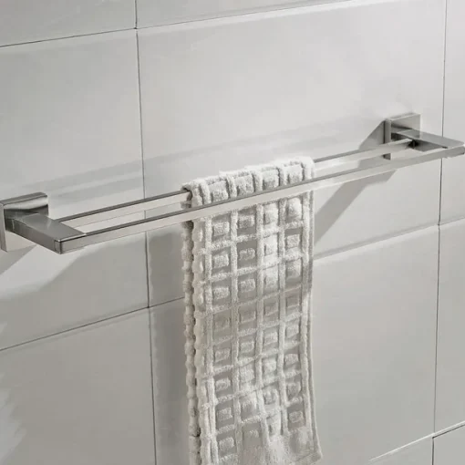 Wall Mounted Towel Bar Robe Hook Toilet Brush Holder New Design Creative Contemporary Modern Stainless Steel Low-carbon Steel Metal 1pc Bathroom