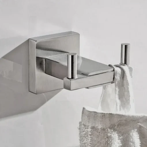 Wall Mounted Towel Bar Robe Hook Toilet Brush Holder New Design Creative Contemporary Modern Stainless Steel Low-carbon Steel Metal 1pc Bathroom