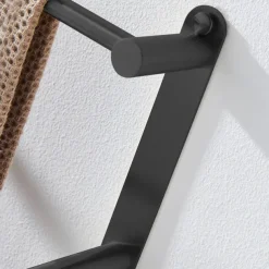 Wall Mounted Towel Rack with Hooks,Stainless Steel 3-TierTowel Bar Storage Shelf for Bathroom 30cm~70cm Towel Holder Towel Rail Towel Hanger