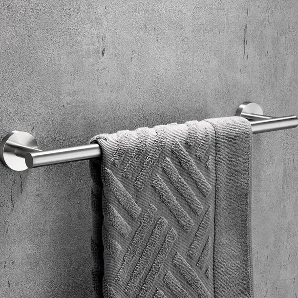 Wall Mounted Towel Rail Towel Bar Stainless Steel Bathroom Shelf Single Rod Wall Mounted New Desig 1 pc 30/40/45/50/60cm