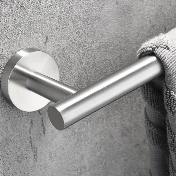 Wall Mounted Towel Rail Towel Bar Stainless Steel Bathroom Shelf Single Rod Wall Mounted New Desig 1 pc 30/40/45/50/60cm