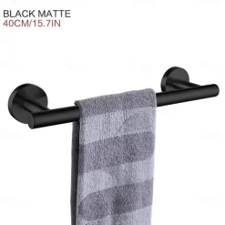 Wall Mounted Towel Rail Towel Bar Stainless Steel Bathroom Shelf Single Rod Wall Mounted New Desig 1 pc 30/40/45/50/60cm