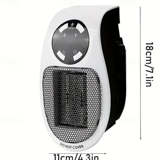 Wall Space Heater, Portable Electric Heater with Programmable Adjustable Thermostat, Overheat Protection, Precise LED Display, Heater for Office Dorm Room