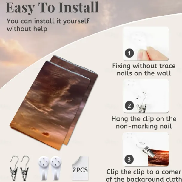 Wall Tapestry Art Decor Blanket Curtain Picnic Tablecloth Hanging Home Bedroom Living Room Dorm Decoration Landscape Beach Sea Ocean Wave Sunrise Sunset Rosy Cloud