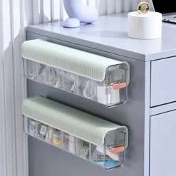 Wall-Mounted Organizer Box Sleek, Lightweight Design for Cosmetics, Cables & Desktop Items