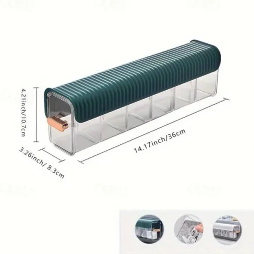 Wall-Mounted Organizer Box Sleek, Lightweight Design for Cosmetics, Cables & Desktop Items