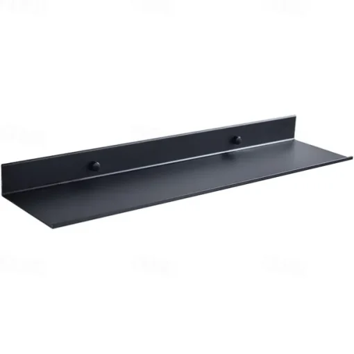 Wall-mounted Rack Bathroom Accessories Aluminum Black Bathroom Shelves Kitchen Wall Shelf Shower Storage Rack 30-50cm