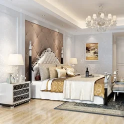 Wallpaper Wall Covering Sticker Film Peel And Stick Modern Water Ripple 3D NonWoven Home Decor 53*950 cm,Adhesive Required