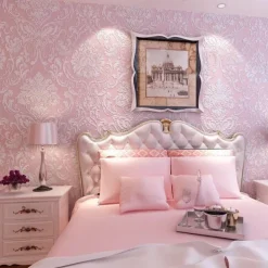 Wallpaper Wall Covering Sticker Film Peel And Stick Modern Water Ripple 3D NonWoven Home Decor 53*950 cm,Adhesive Required