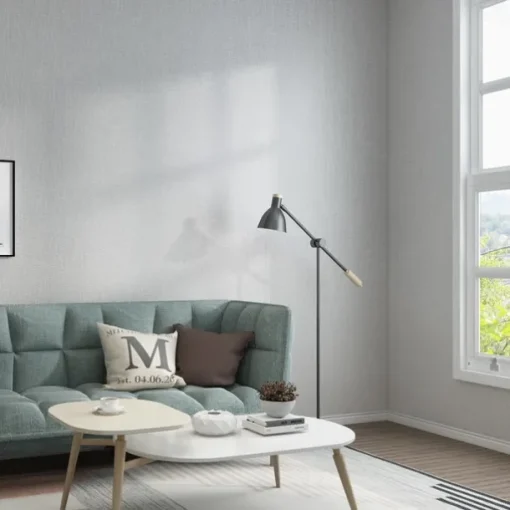 Wallpaper Wall Covering Sticker Film Modern Water Ripple Solid Color Vertical Stripes Non Woven Home Decor 53*1000cm Living Room Bedroom Room