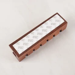 Walnut Wood Cable Organizer, Desk Cord Management Clip, Headphone Wire Holder, Solid Wood Cable Clamp for USB Charging Cables, Power Cords, Office and Home Wire Storage