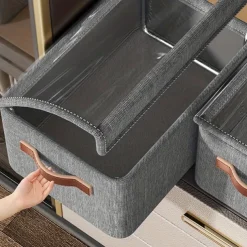 Wardrobe Quilt Clothes Storage Box, Steel Frame Storage Box, Finishing Box Home Dormitory Clothes Storage Box