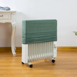 Washable Radiator Cover, Oil-Filled Radiator Heater Dust Cover, Breathable Fabric, Minimalist Design, Green (35.4in x 25.4in)