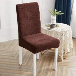Water Repellent Dining Chair Cover Stretch Chair Seat Slipcover Spandex with Elastic Bottom Protector for Dining Room Wedding Ceremony Durable Washable