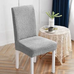 Water Repellent Dining Chair Cover Stretch Chair Seat Slipcover Spandex with Elastic Bottom Protector for Dining Room Wedding Ceremony Durable Washable